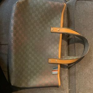 Gucci hydrographic rainbow canvas Tote w/ Dust bag